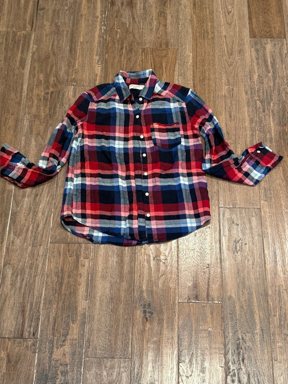 Girls Size 13/14 Abercrombie kids flannel shirt